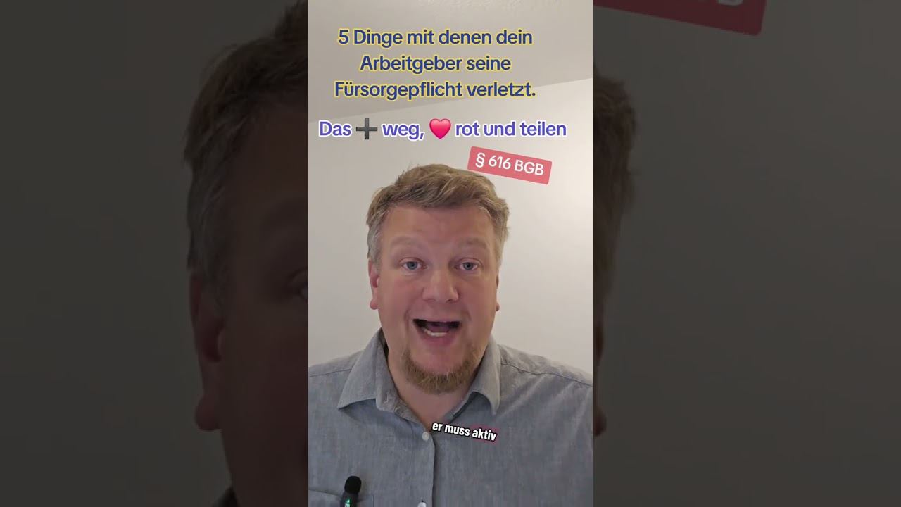 5 Dinge mit denen dein Arbeitgeber seine F&uuml;rsorgepflicht verletzt und sich strafbar macht
