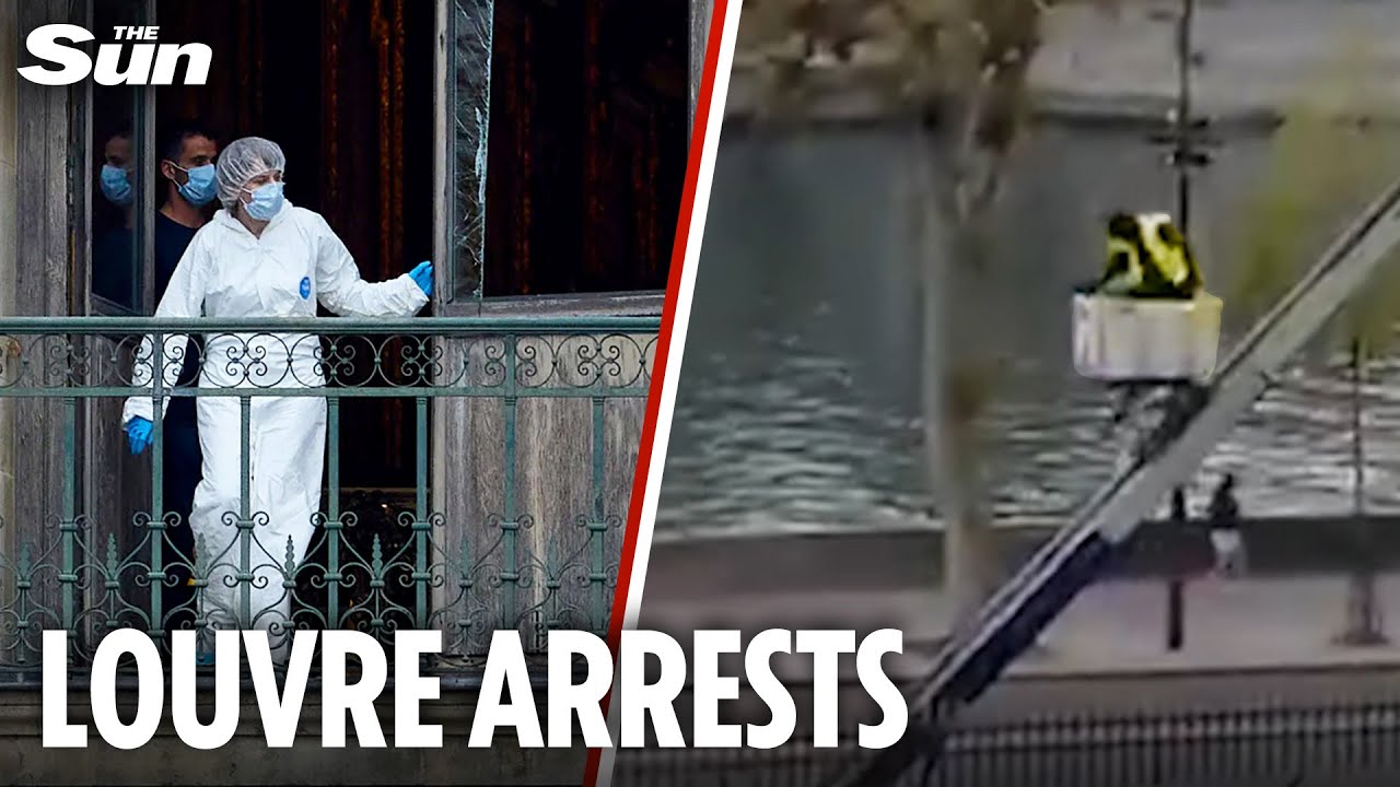 Fears Louvre heist was INSIDE JOB as two arrested over brazen &pound;76million raid