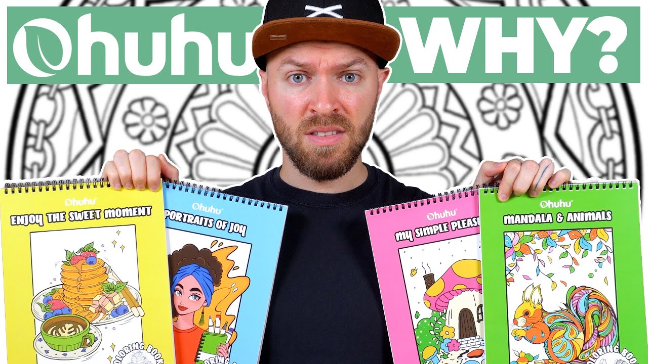 Professional Artist vs The New OHUHU Coloring Books... Are They WORTH IT?
