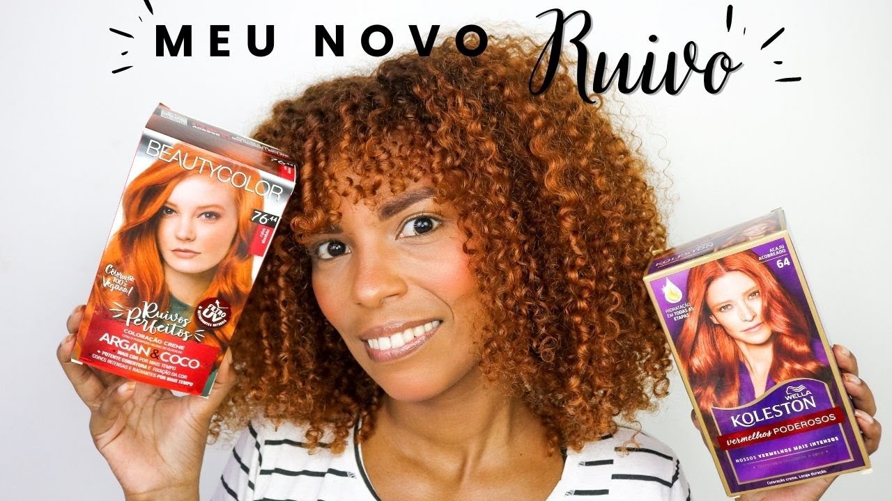 Meu novo RUIVO Beauty color 7644 + Koleston 64 Acaju Acobreado #ruiva #ruivoacobreado