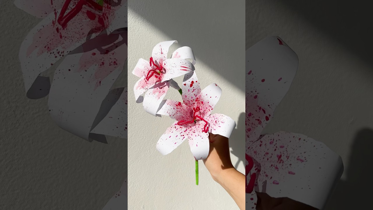DIY A4 Paper Lily | How to make a Lily flower