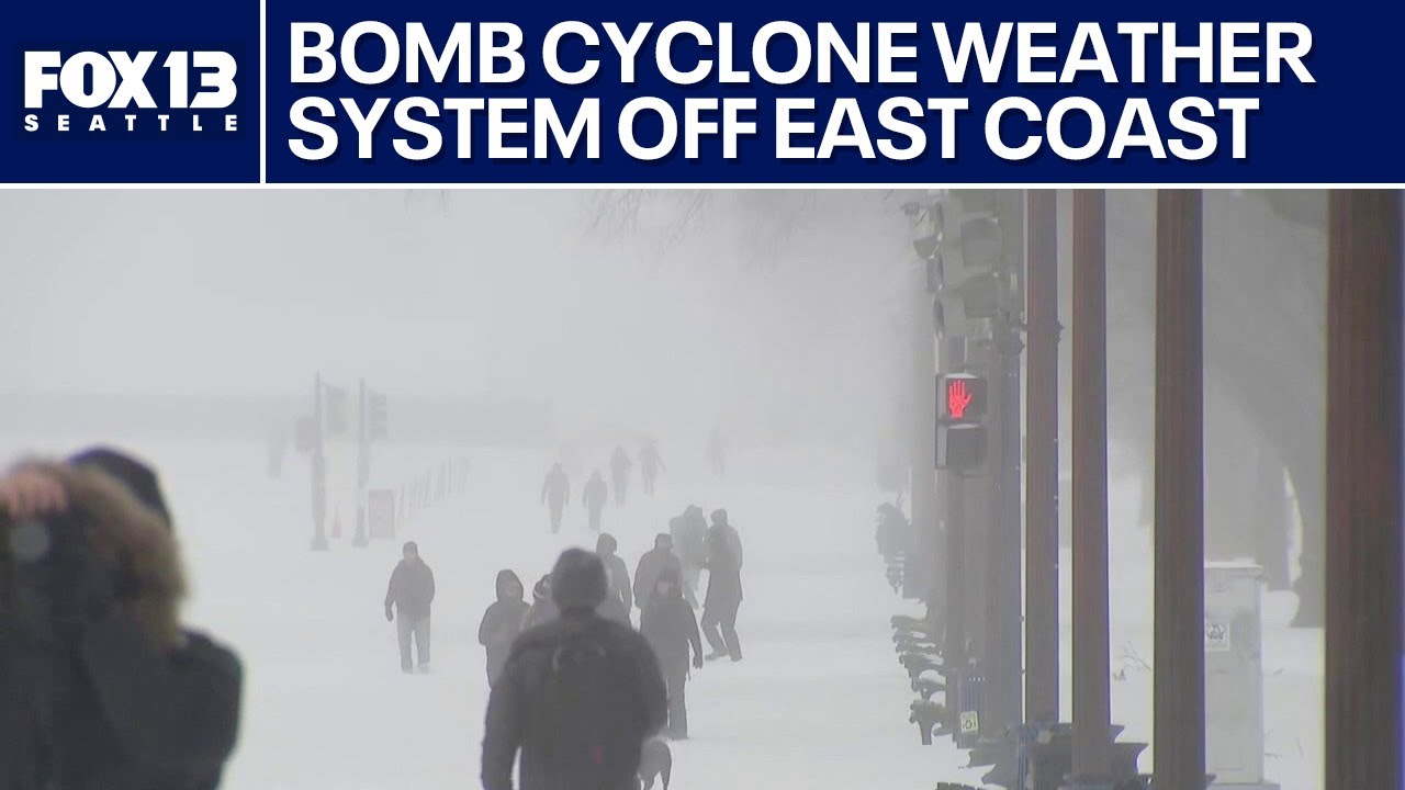 Bomb cyclone expected off the US east coast this weekend