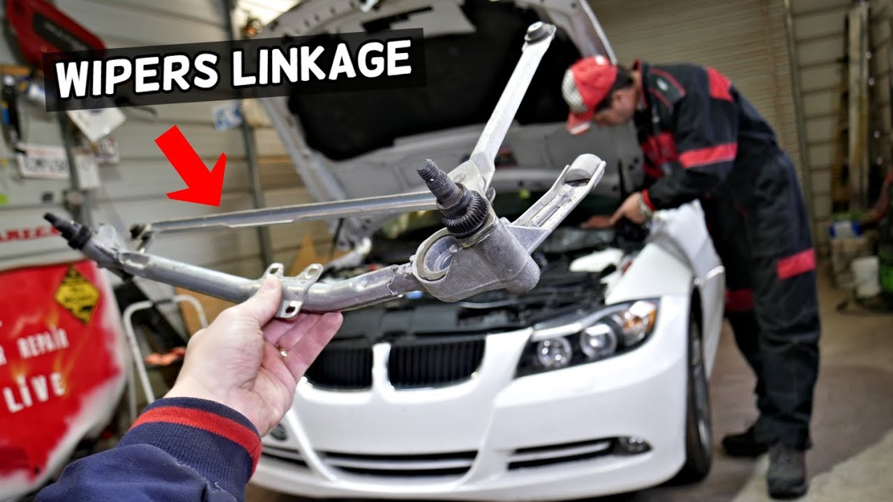 WINDSHIELD WIPER LINKAGE REPLACEMENT REMOVAL BMW E90 E91 E92 E93 316i 318i 320i 323i 325i 328i 330i
