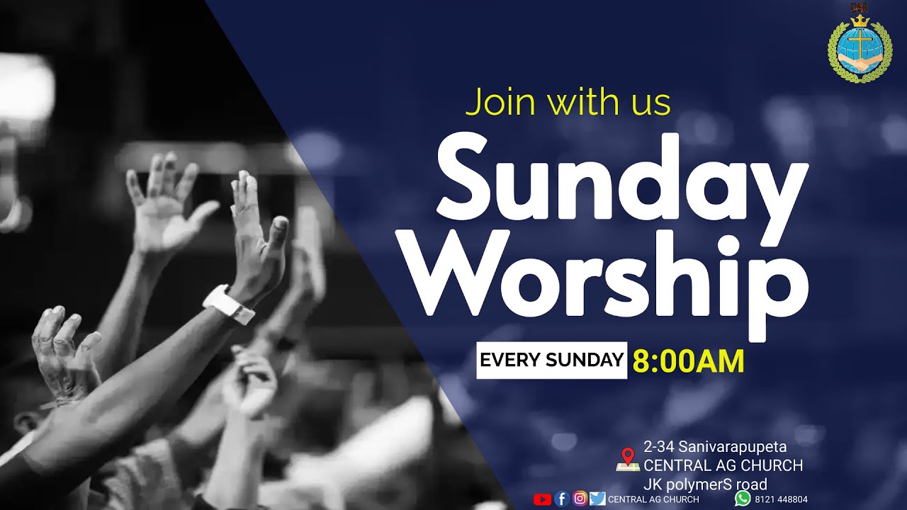 🔴30/04/2023 | Sunday Worship Live | Central  AG Church -ELURU | CAG ELURU | REV. Jaya Singh Koti