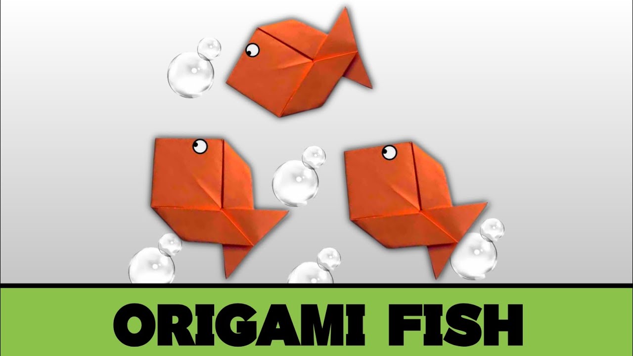How To Make Easy Origami Paper Fish | Easy Origami Fish