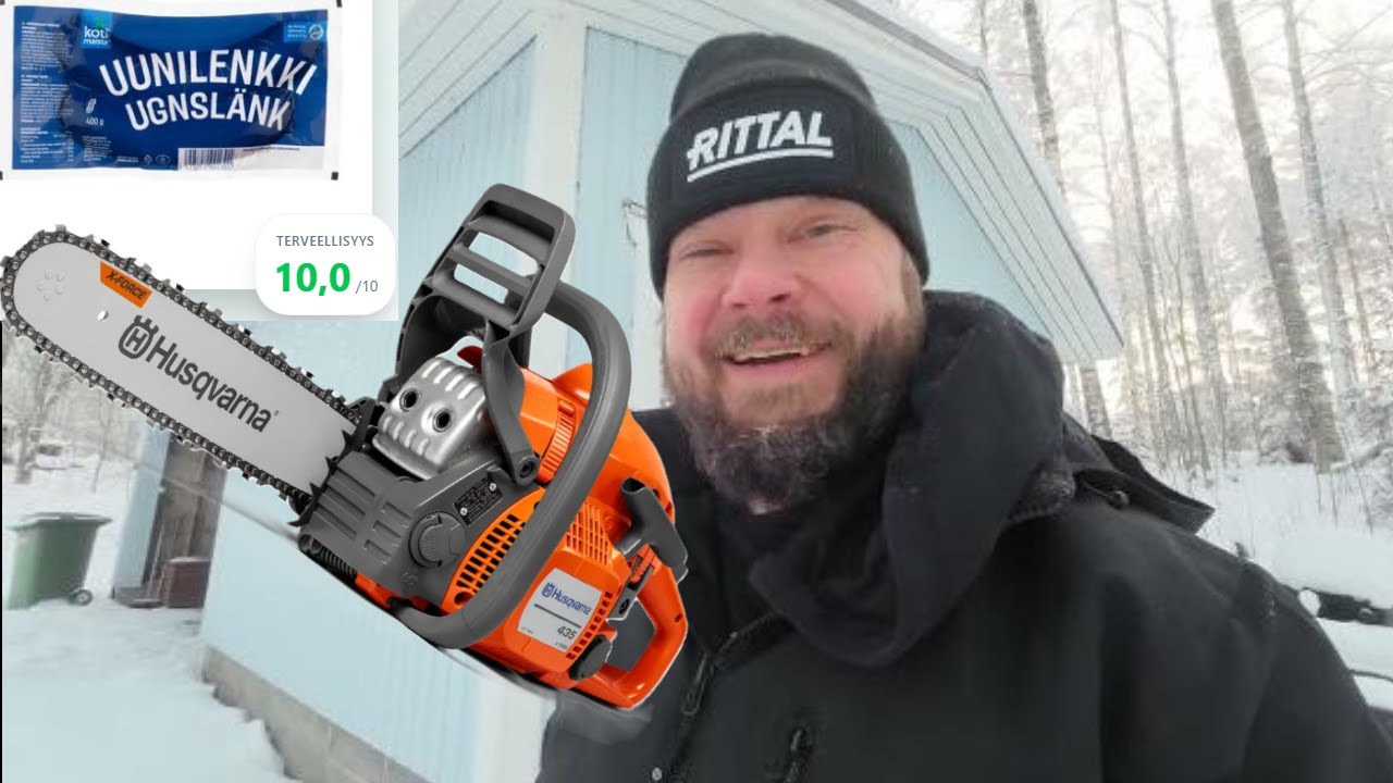 Perjantai 13 päivä | makkaran paistoa | Husqvarna kylmäkäynnistys