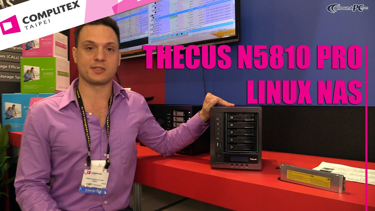 Computex 2015: Thecus N5810 Pro Linux-NAS mit USV | Allround-PC.com