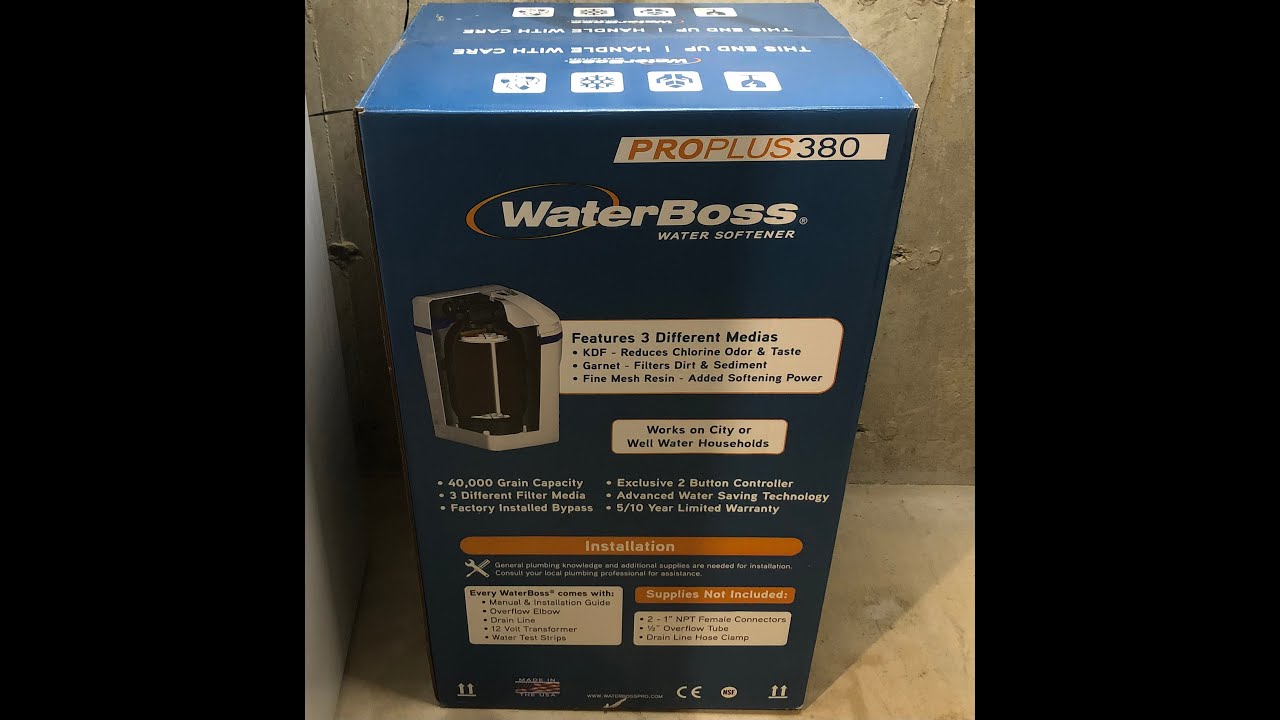 Water Softener Replacement (Removal of EcoPure and Installation of WaterBoss unit)
