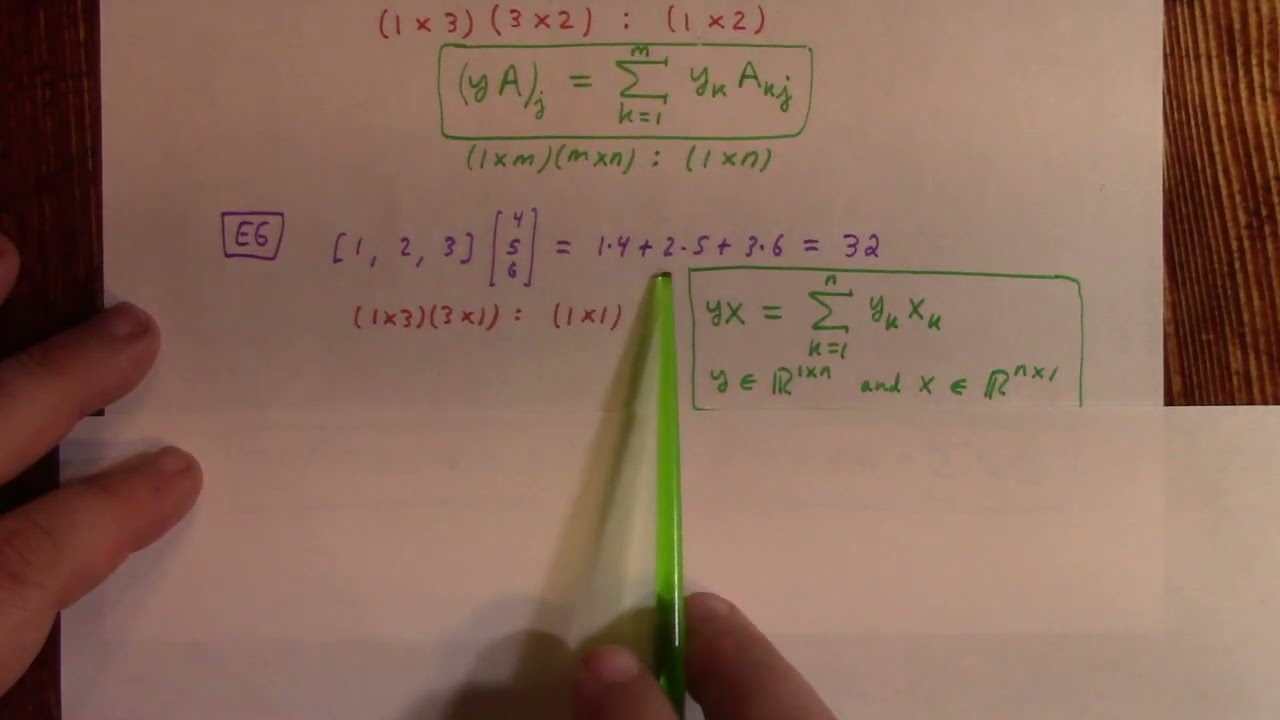 Applied Linear: L4: Index Notation and Matrix Arithmetic, SNOW DAY, 1-26-26