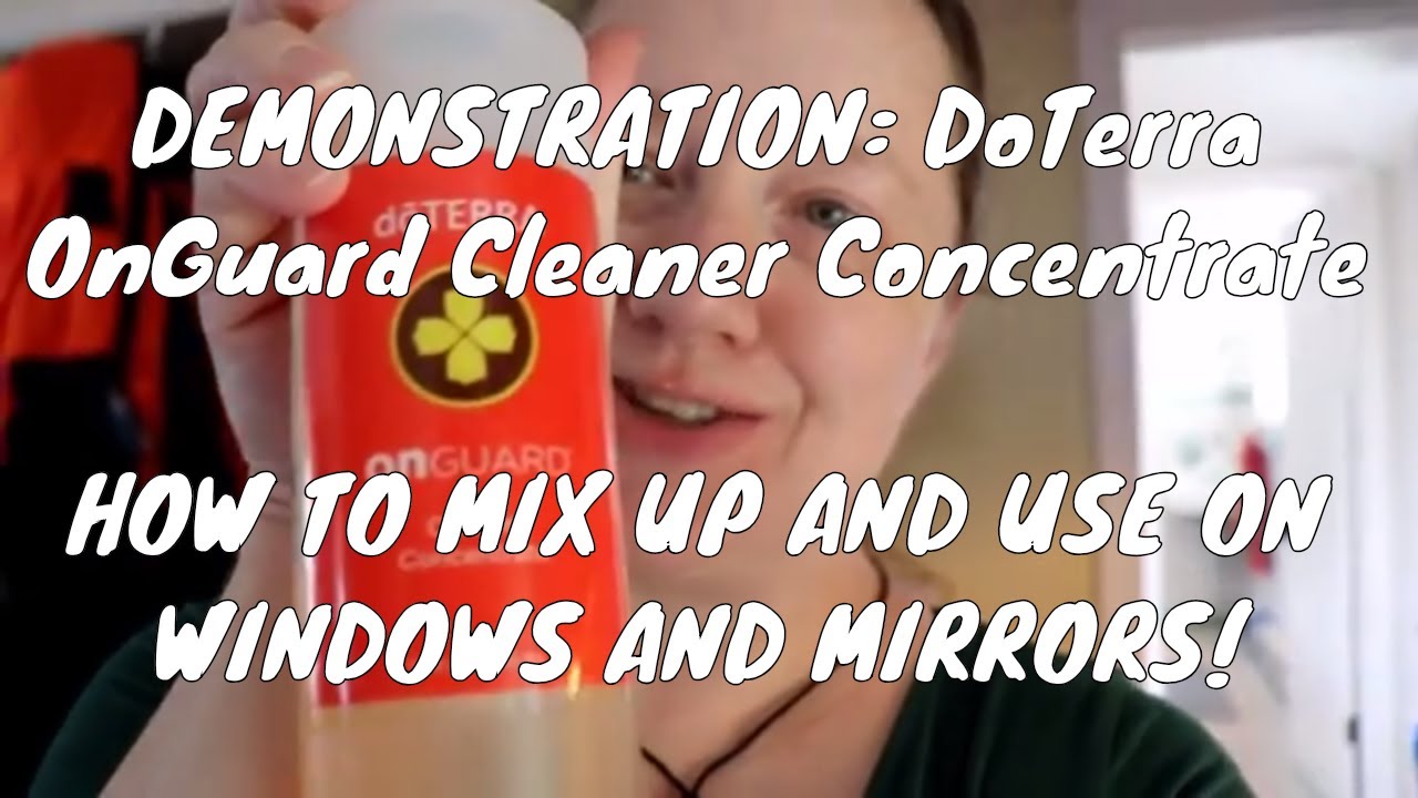 OnGuard Cleaner Concentrate Demonstration: How to Mix It Up And Clean Windows & Mirrors
