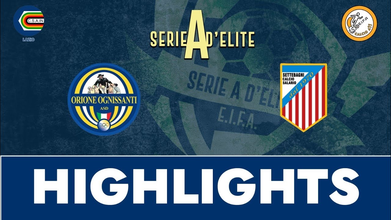 🎞 ORIONE - SETTEBAGNI 0-2 | HIGHLIGHTS SERIE A D'ELITE