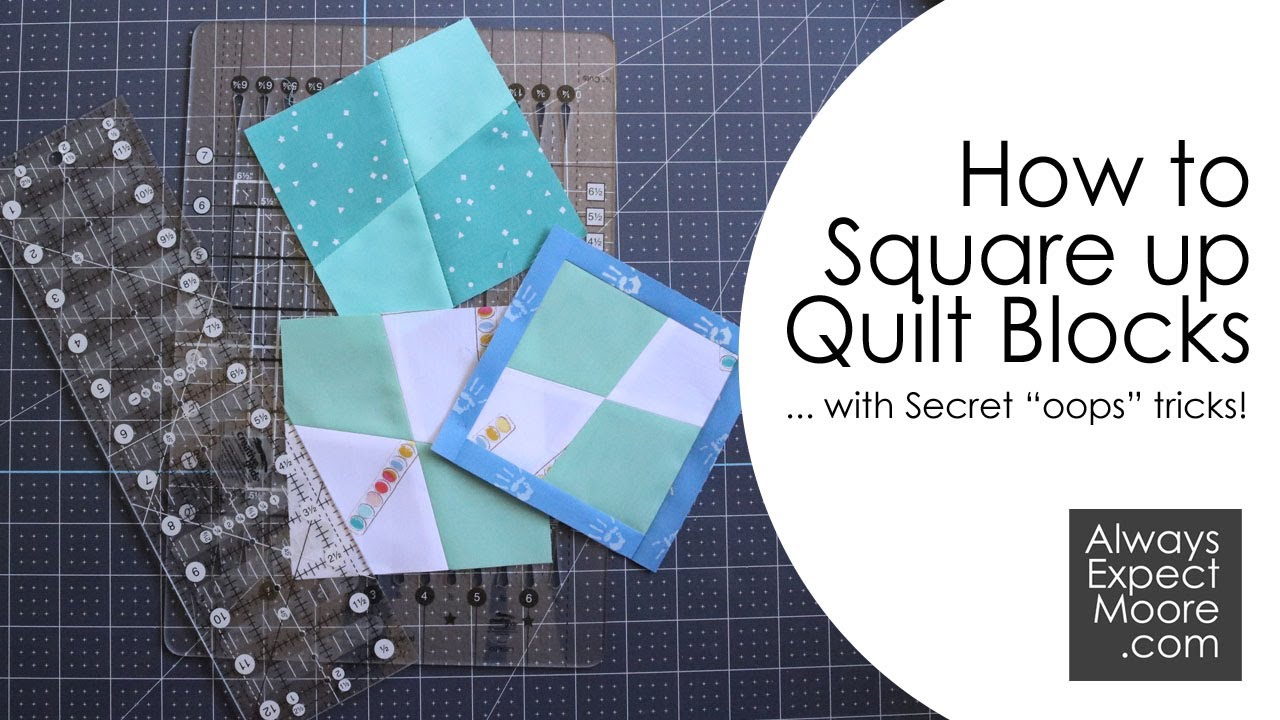 How to Square Up Quilt Blocks - with Secret 