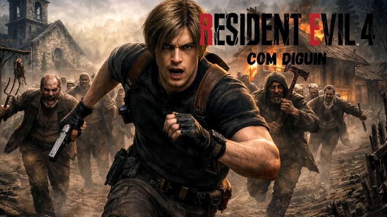 Resident Evil 4 Remake: Enxame de Zumbis - Gameplay do Diguin (Parte 3)