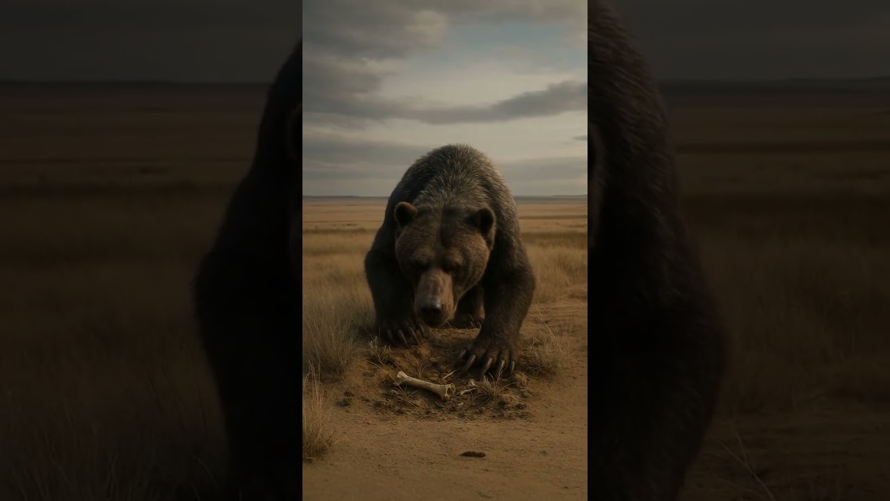 The Short-Faced Bear- Arctodus simus #wildlife #ai