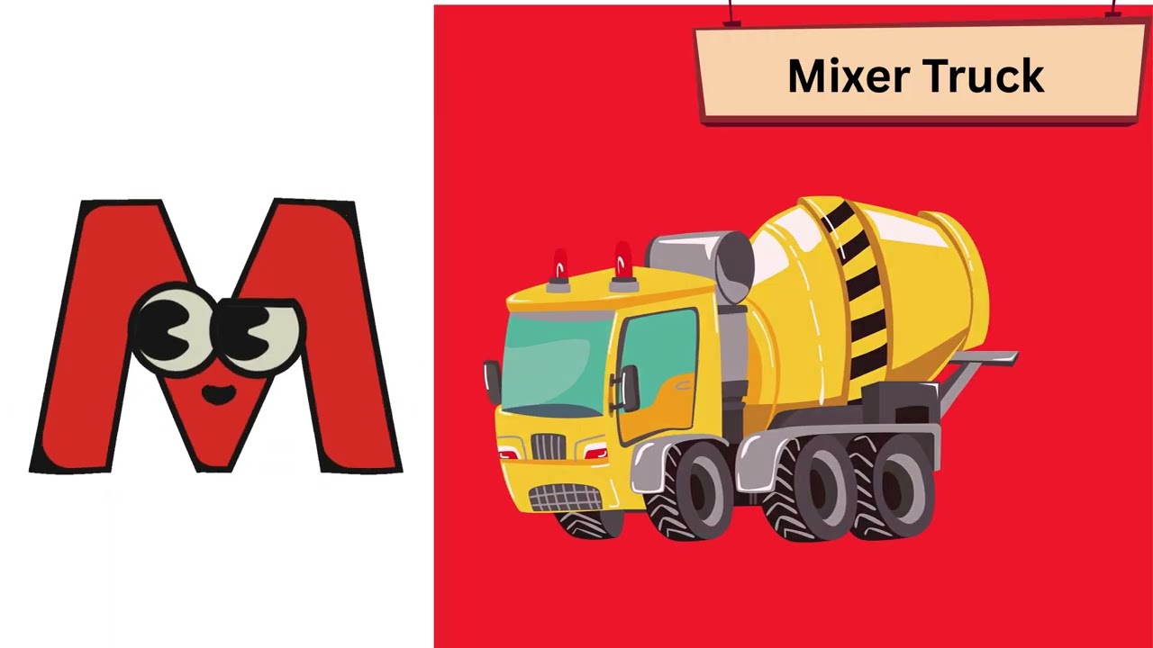 ABC Vehicles Song 🚜 | Learn Construction Machines A-Z for Preschoolers #ABCSong #ConstructionABC