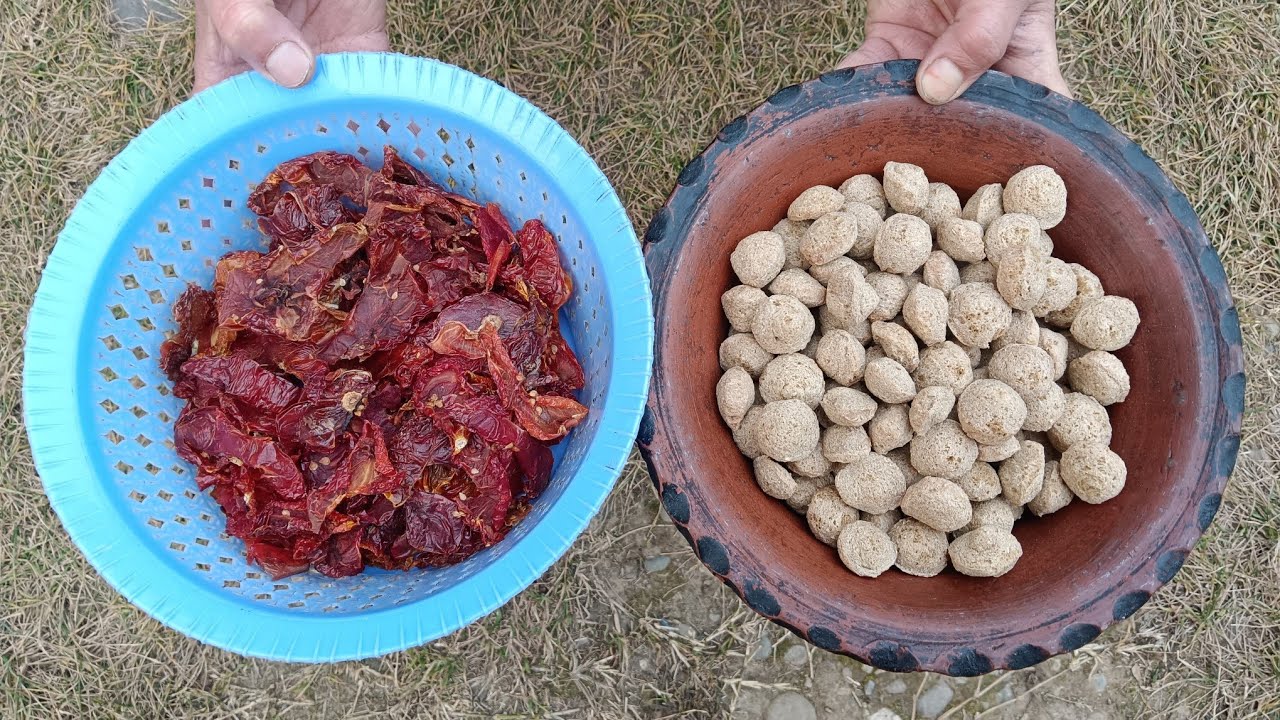 Рецепт нутри те таматар по-кашмирски 😋 (кусочки сои с вялеными помидорами 🍅)👍