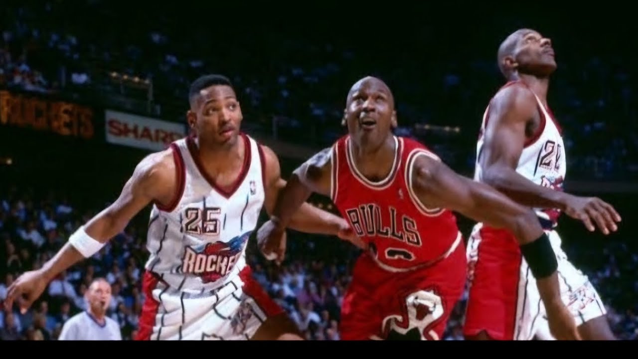 Bulls-Rockets 1996 #michaeljordan #Bulls #Rockets #Hakeem