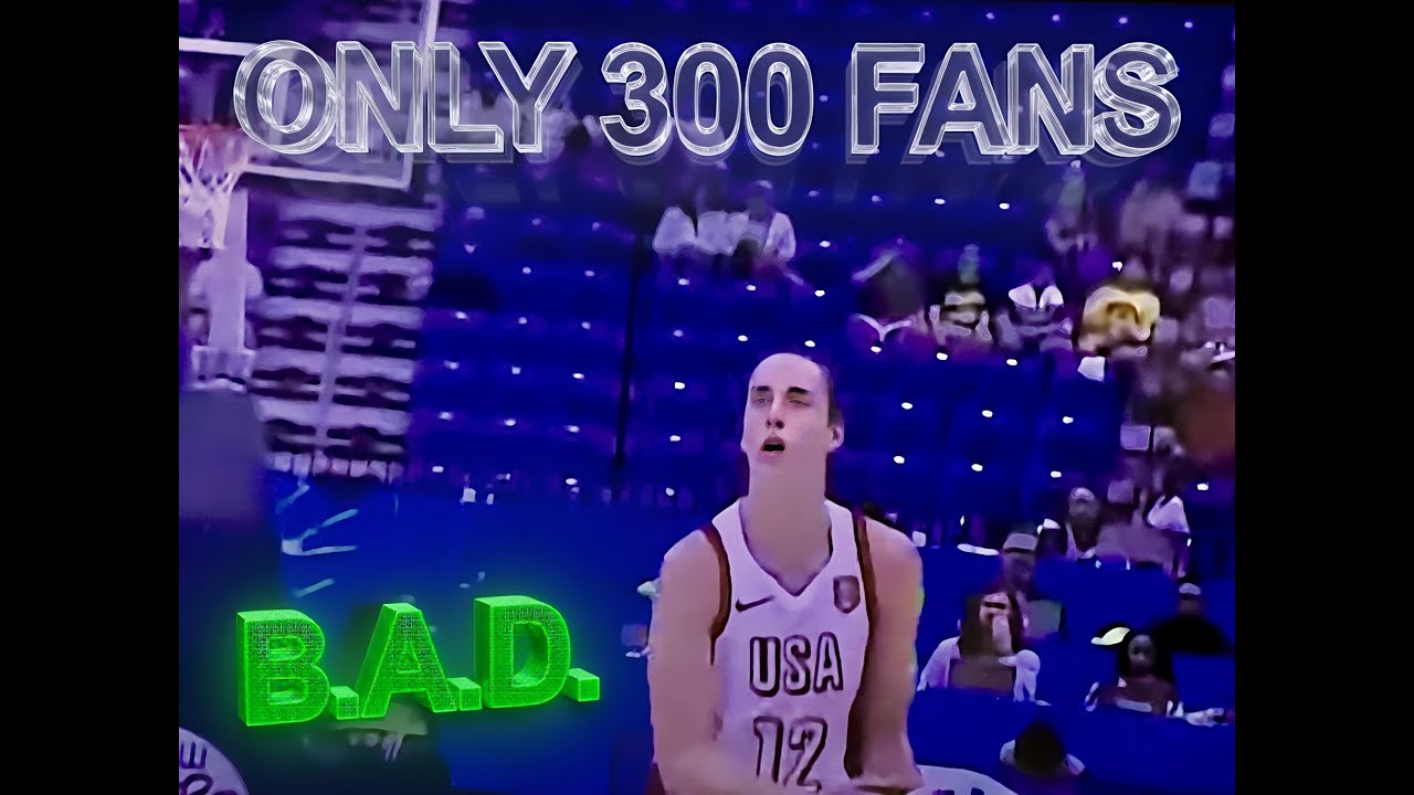 CAITLIN CLARK ISN’T POPULAR ABROAD: JUST 300 FANS IN PUERTO RICO TO WATCH TEAM USA. WNBA ESPN
