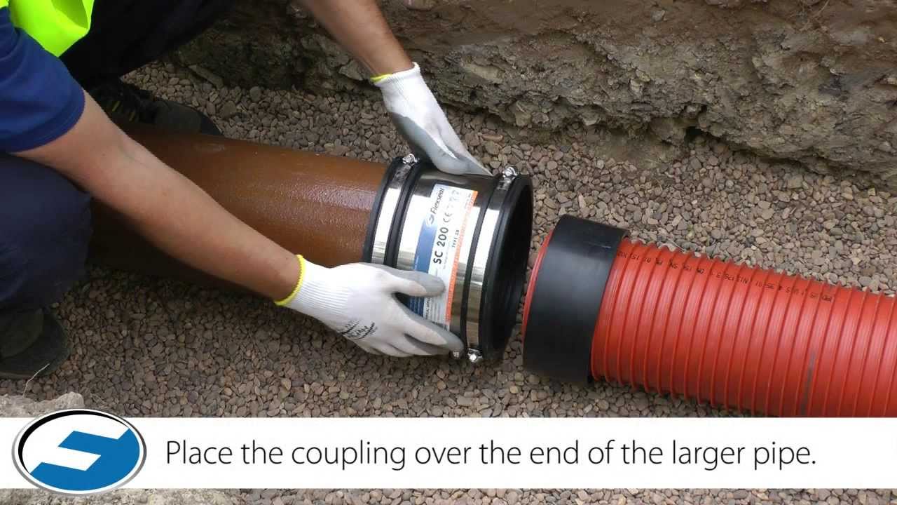 Flexseal Standard Coupling Installation with Bush Installation