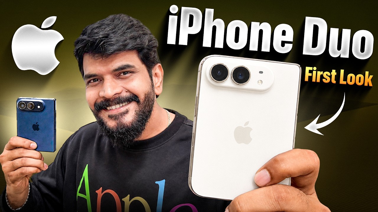 iPhone Duo Hands On & First Impressions 🔥 Apple&rsquo;s First Foldable iPhone! | Telugu