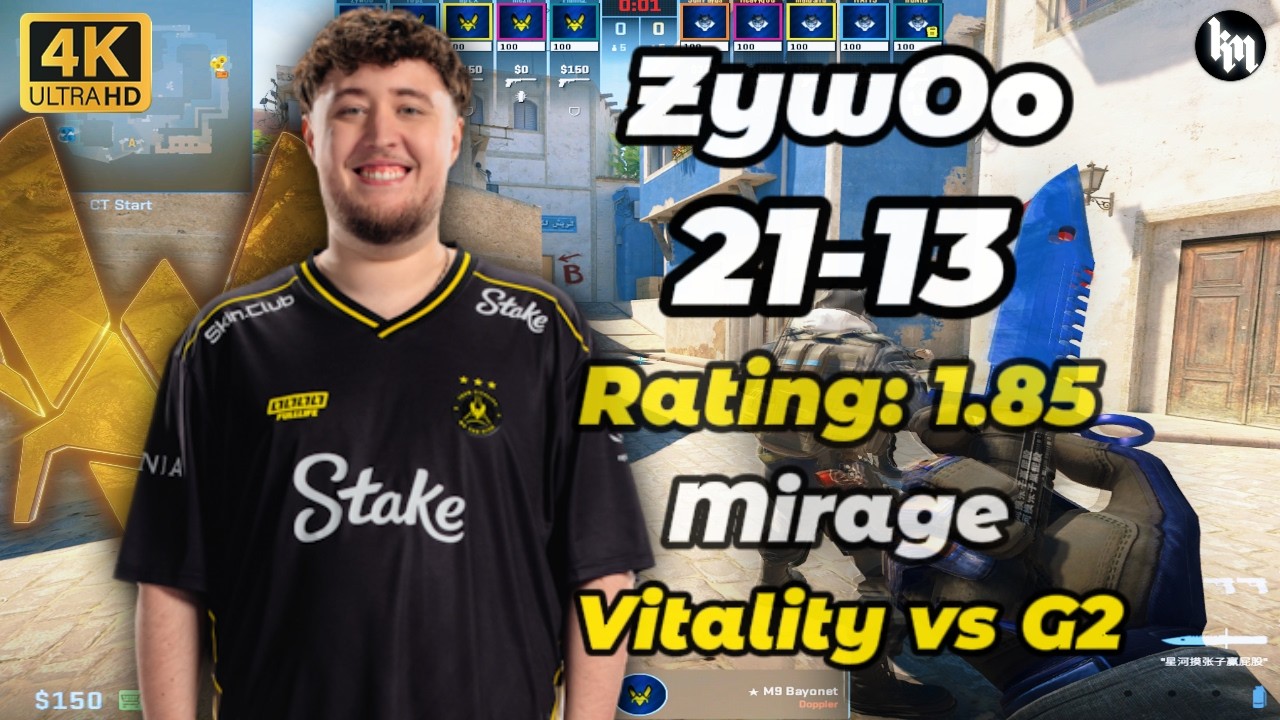 ZywOo (21-13) Vitality vs G2 (Mirage) | PGL Cluj-Napoca 2026 #cs2 #vitality  #zywoo