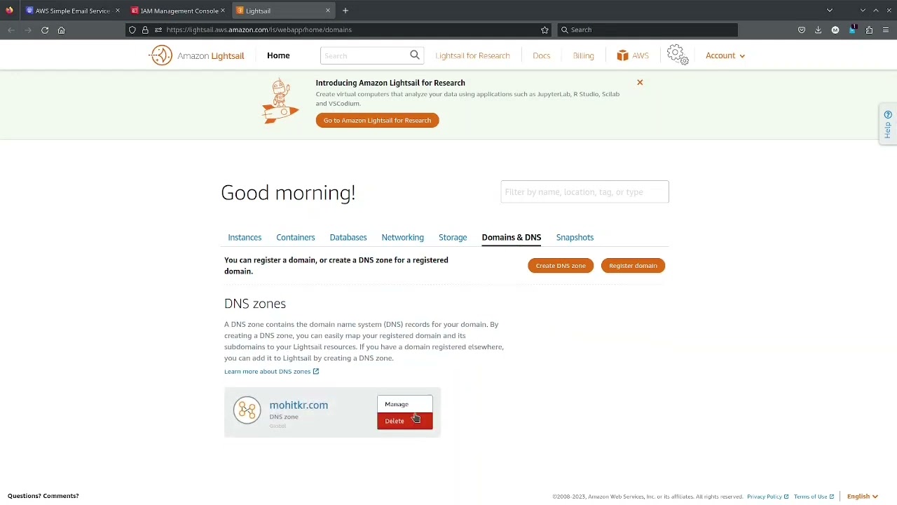 Step-by-Step Guide to Configuring SES Email with WordPress on Lightsail: