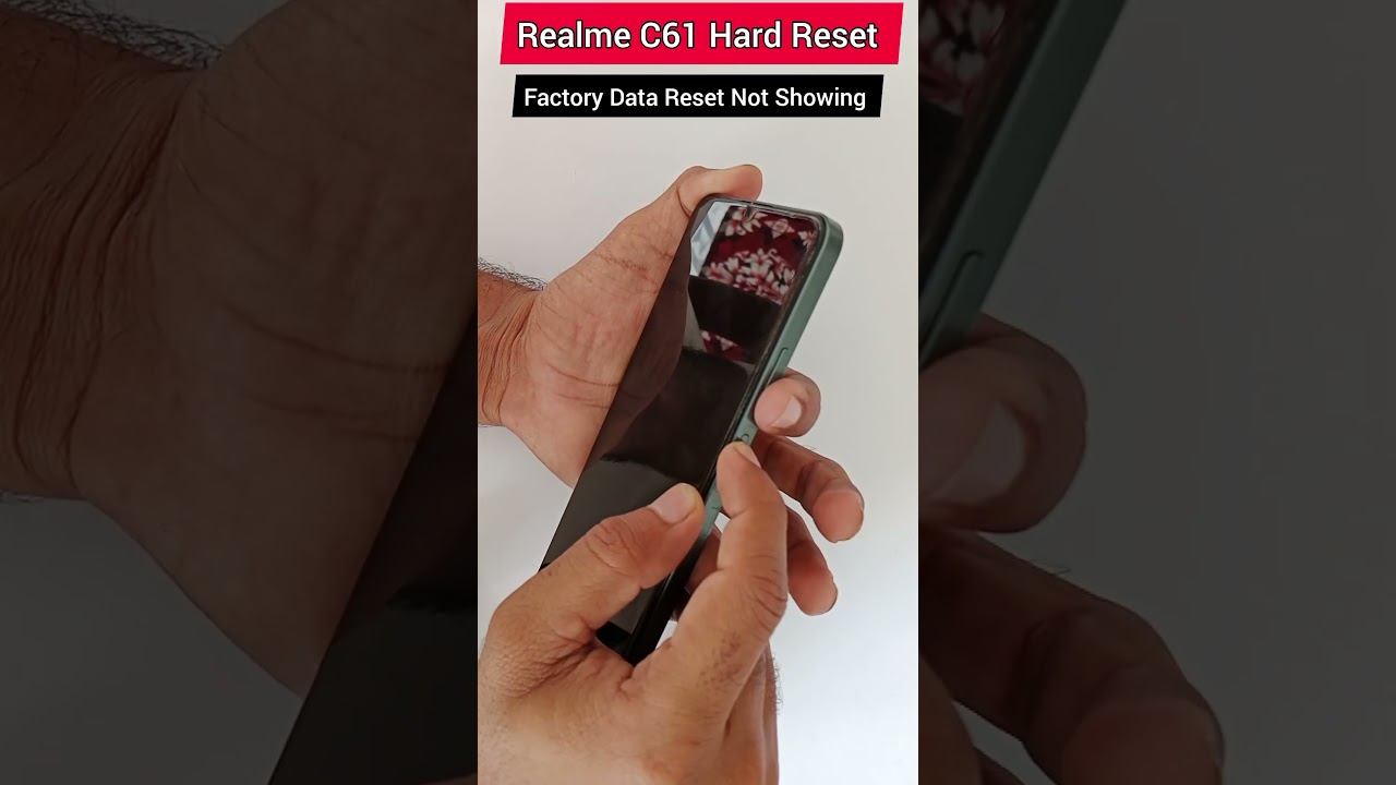 Realme C61 RMX3930 Hard Reset Without Pc | Factory Data Reset Not Working