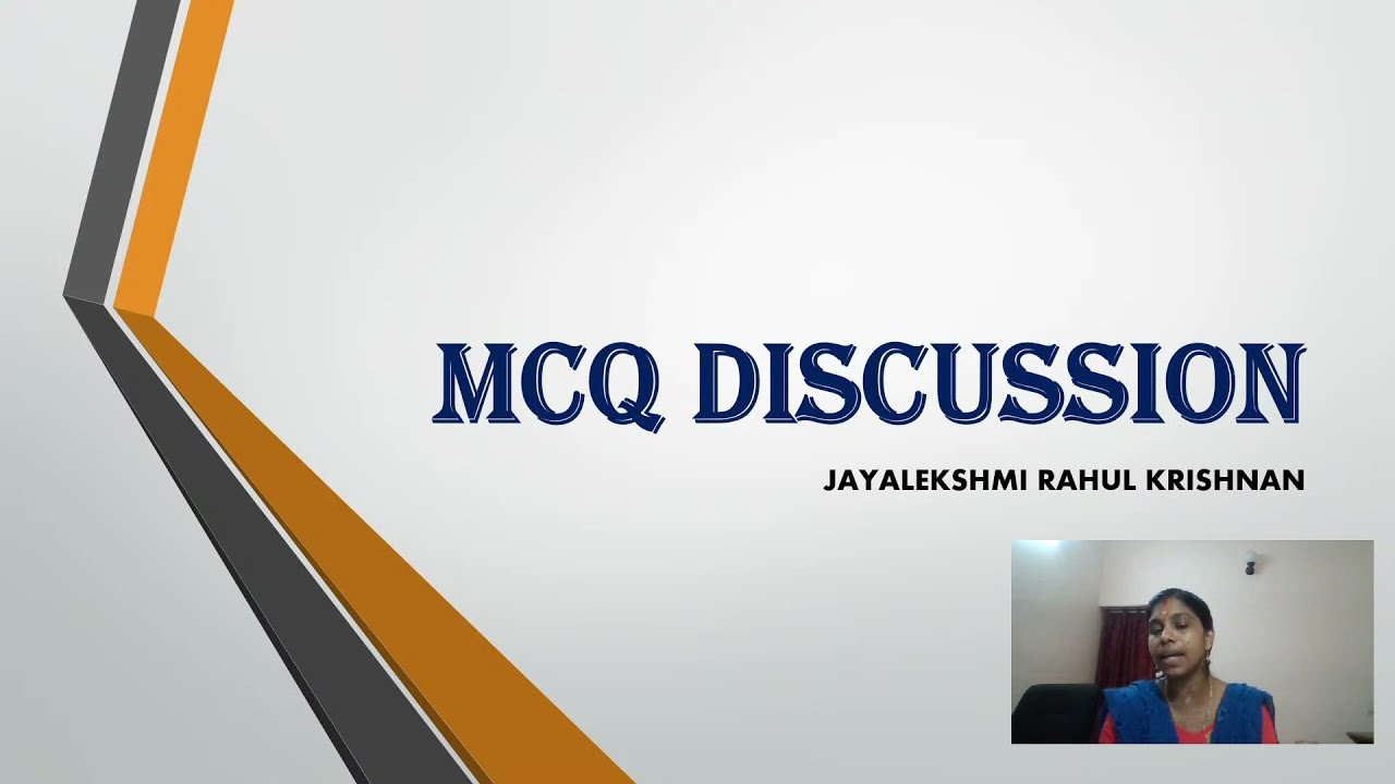 Nursing Tutor (Kerala PSC)  Previous Question Paper (MCQ's) Discussion 1 By Jayalekshmi Madam