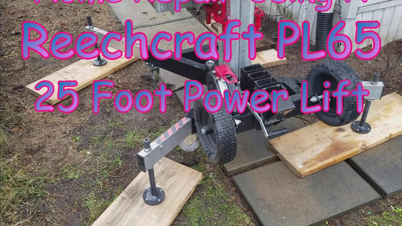 Использование 25-футового подъемника Reechcraft PL65 для ремонта дома