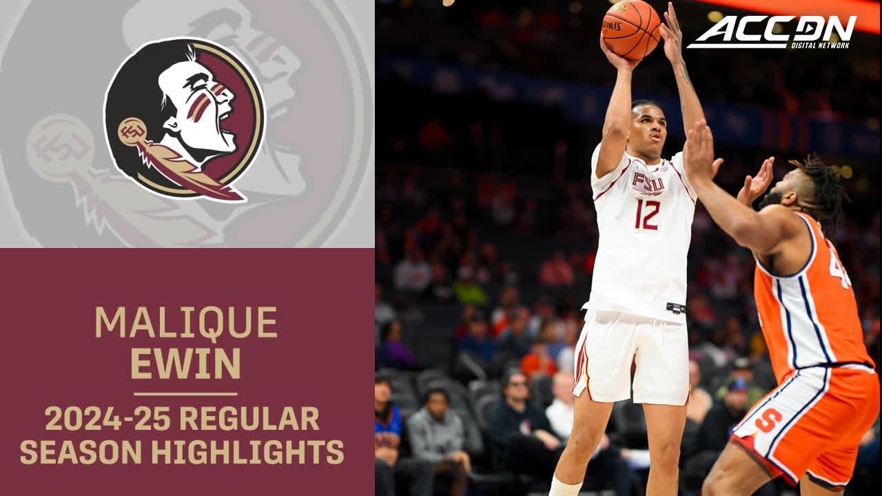 Malique Ewin 2024-25 Regular Season Highlights | Florida State Forward