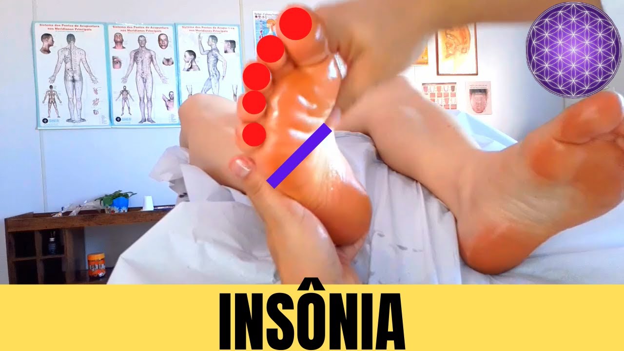 Os 7 Pontos Chave da Reflexologia para tratar Insônia