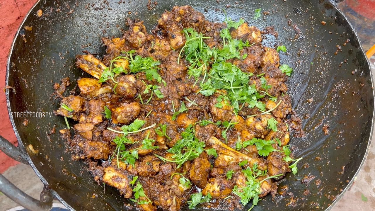 Dhaba Style Chicken Fry Recipe | Street Food
