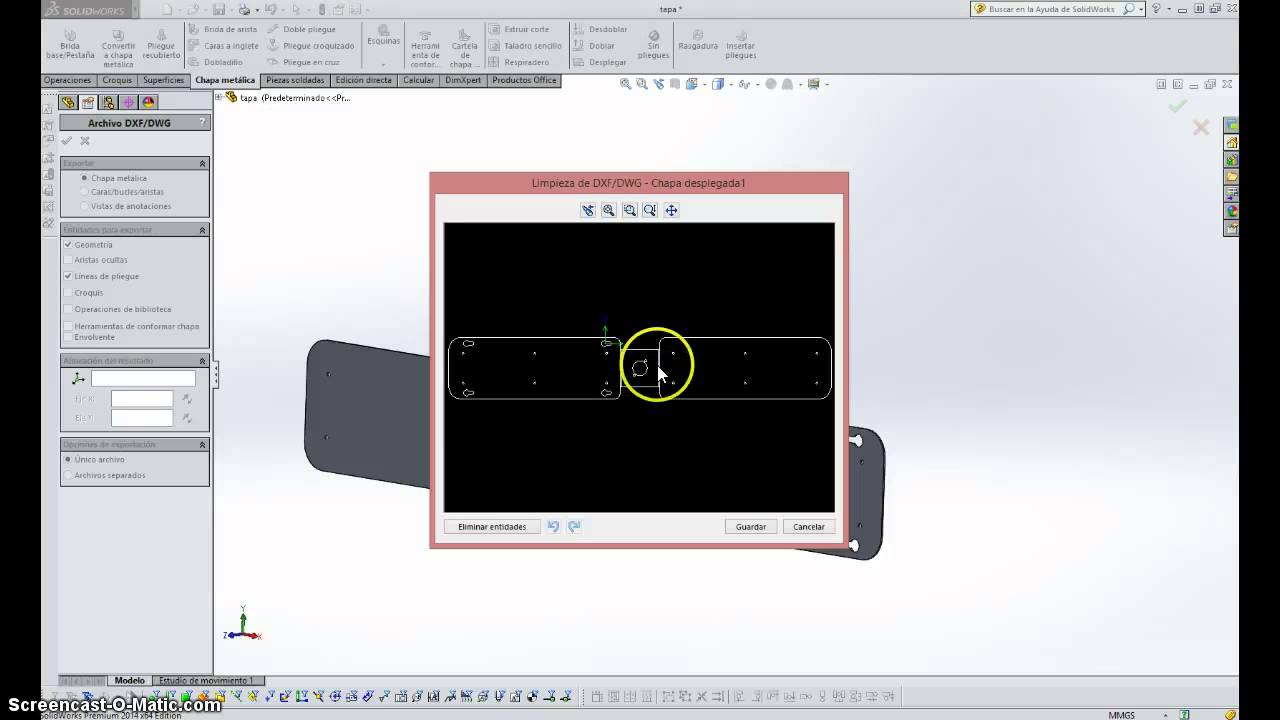 Exportar archivo de Solidworks a AutoCAD (DXF)