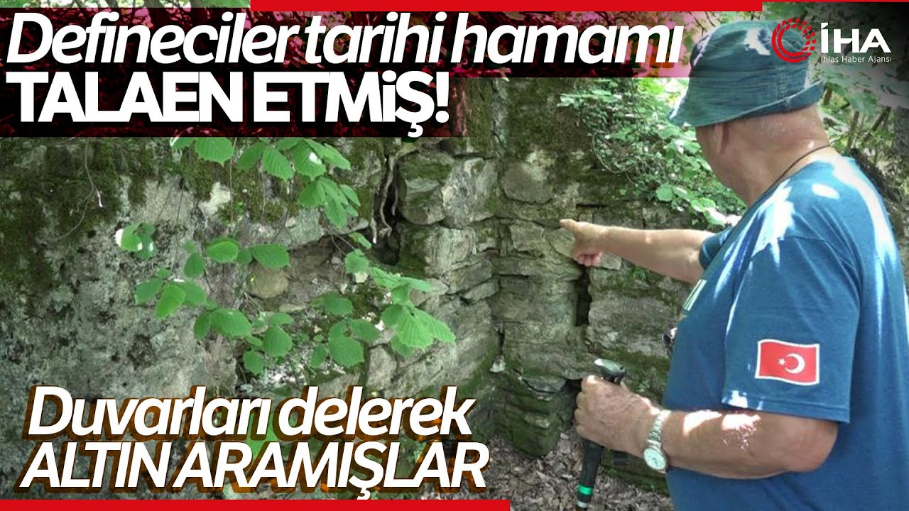 Uludağ'ın Eteklerinde 600 Yıllık Tarihi Hamam Defineciler Tarafından Talan Edildi