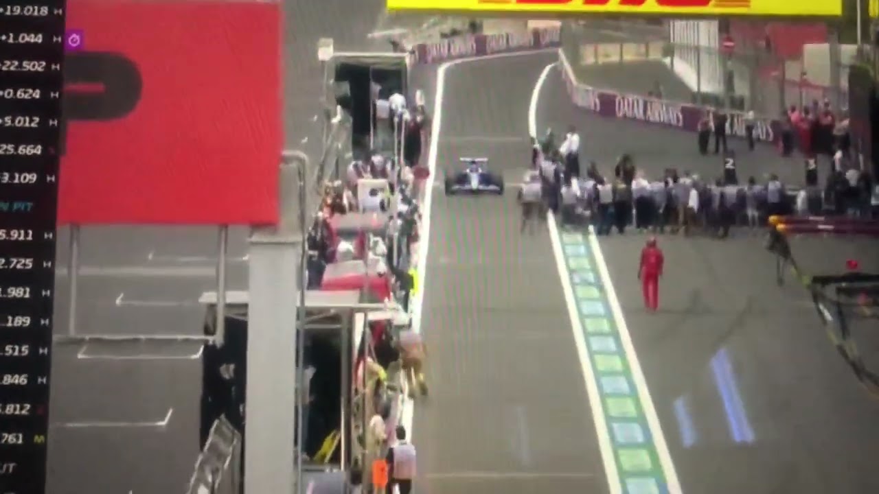 Dangerous Esteban ocan pit entry #f1 #azerbaijangp