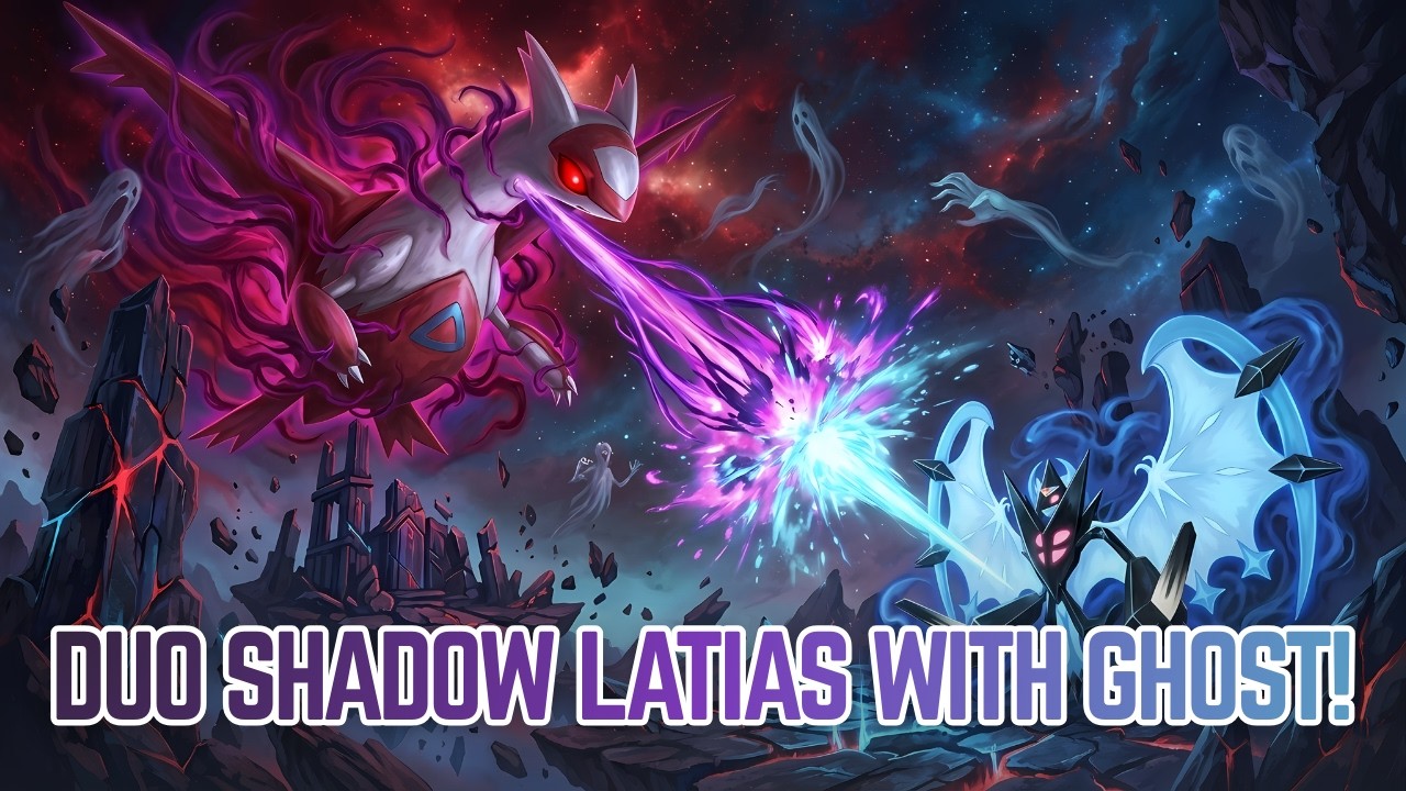 DUO Shadow Latias Raid with Dawn Wings Necrozma & Ghosts!