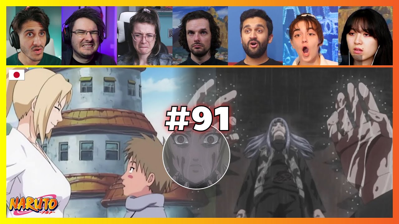 Naruto Episode 91 | Tsunade's Past! | Reaction Mashup ナルト