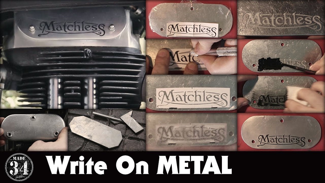 How To Write On Metal ? MATCHLESS Logo !