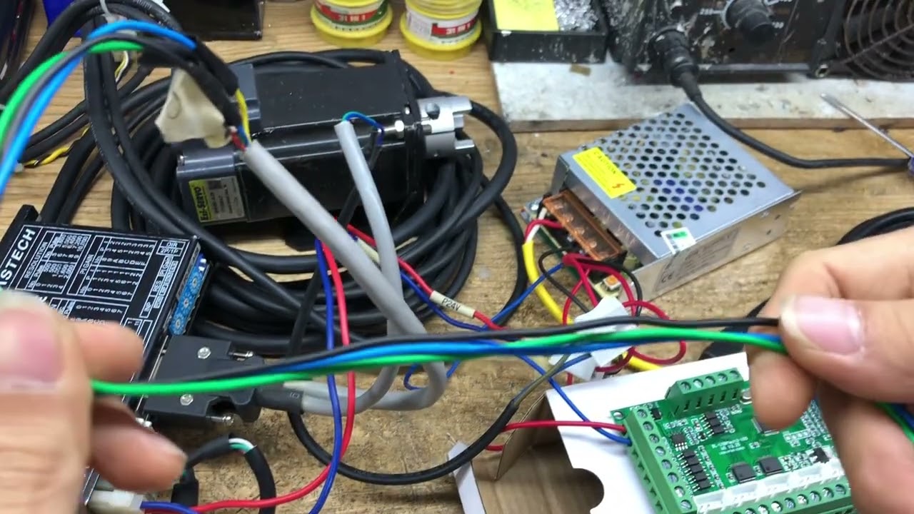 Hướng dẫn kết nối Mach3 CNC với Ezi sevor56L phần mềm