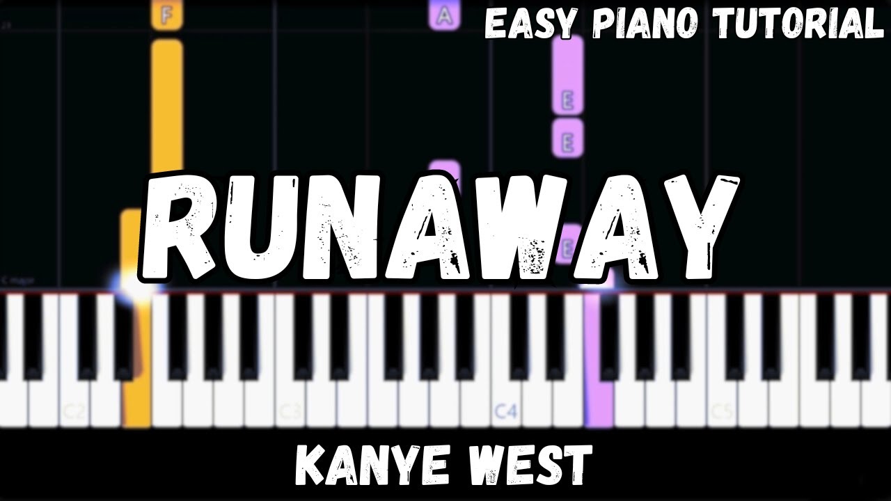 Kanye West - Runaway (Easy Piano Tutorial)