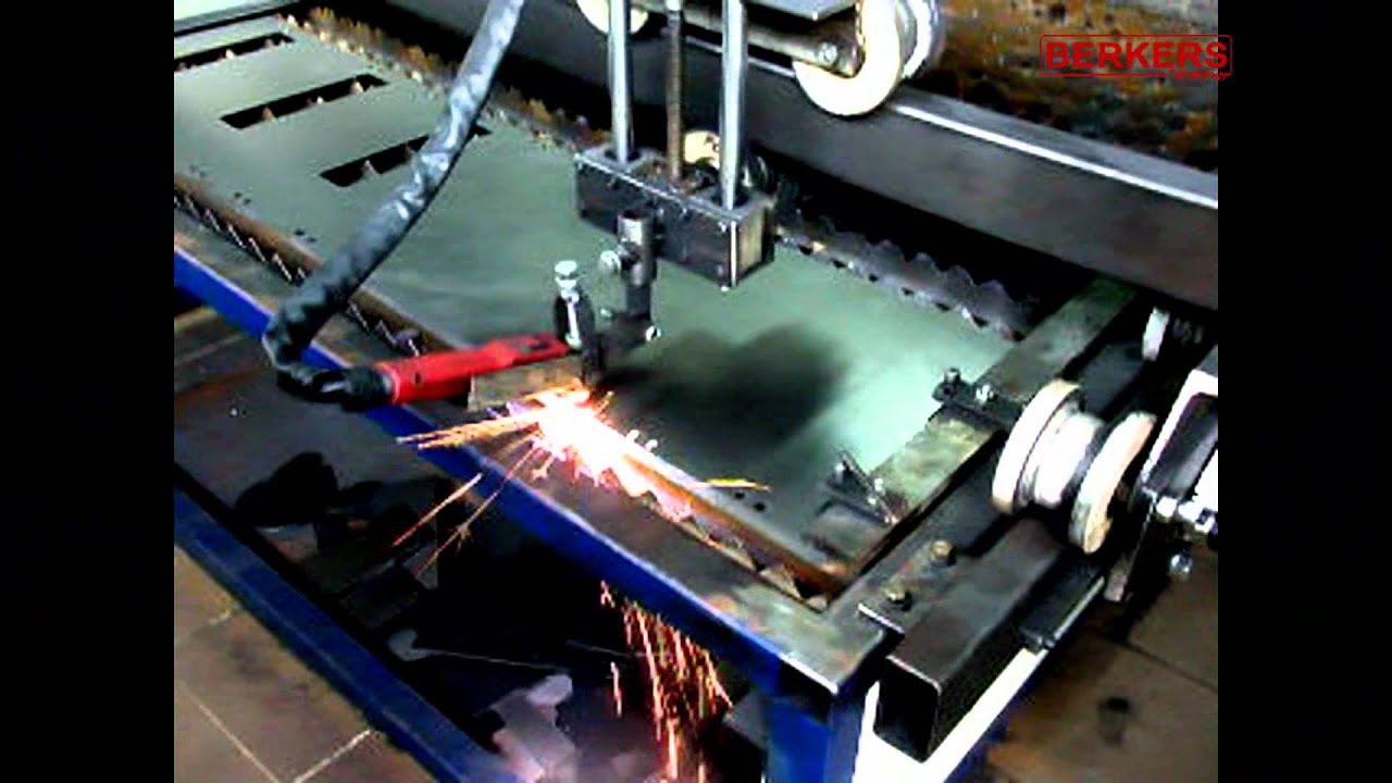 Przecinarka plazmowa Berkers C50. Praca z ploterem CNC. Cięcie plazmą CUT50