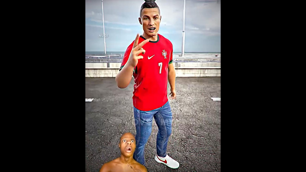 Скорость реагирует на анимацию Роналду 😂⚡ IB: @markcannatarofilms