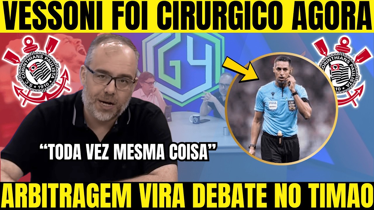 VESSONI DETONOU A ARBITRAGEM APÓS VITÓRIA DO CORINTHIANS EM CURITIBA