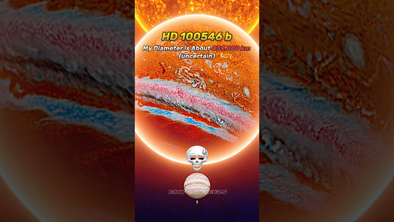 Solar System vs HD 100546 b 😱🗿 #space #earth #universe
