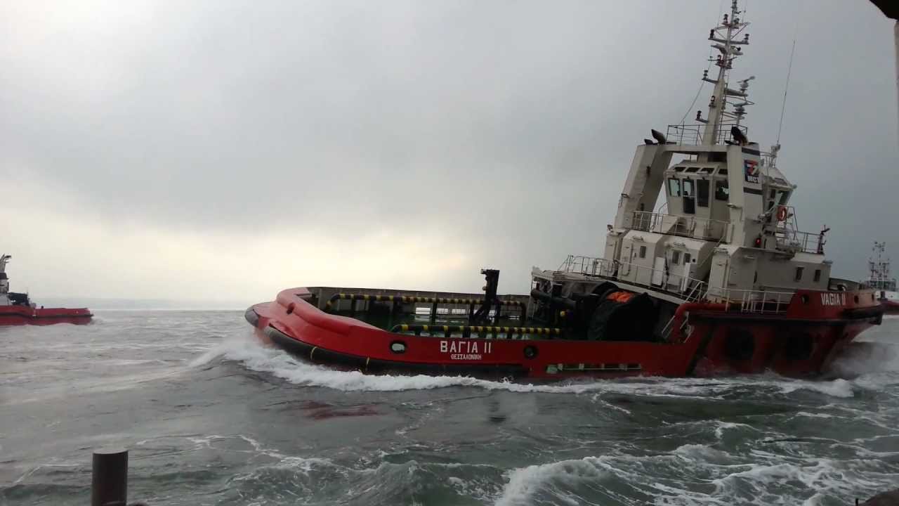 Vernicos-Zouros ASD Tug Boats Demonstration @ Thessaloniki's Port