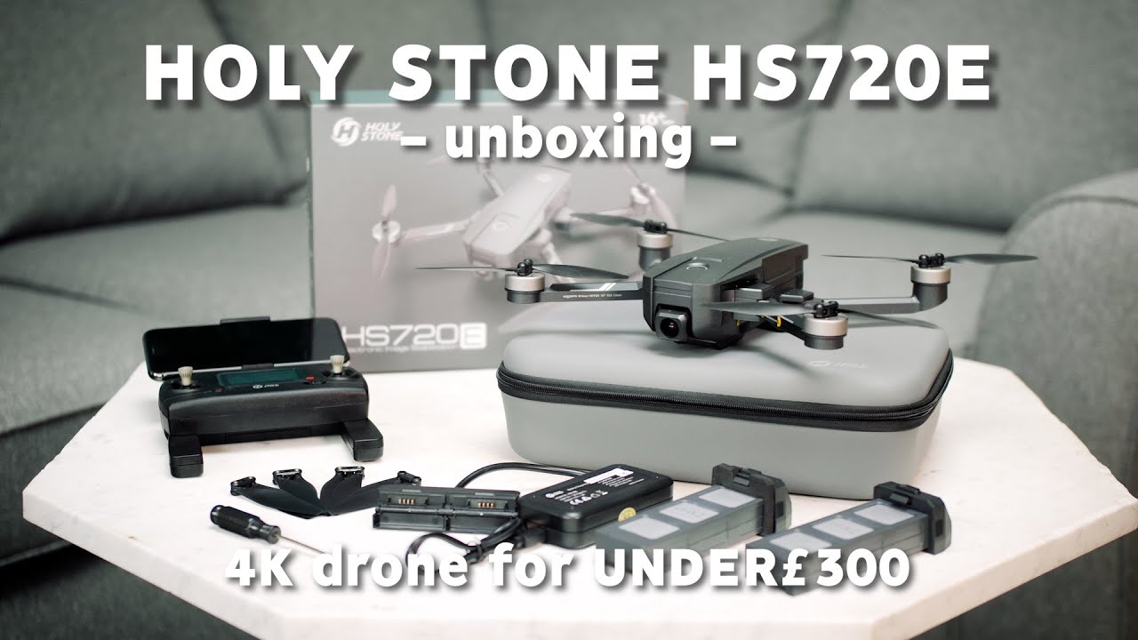 Holy Stone HS720E - UNBOXING + First impressions + 10% DISCOUNT CODE | 4k drone for UNDER &pound;300