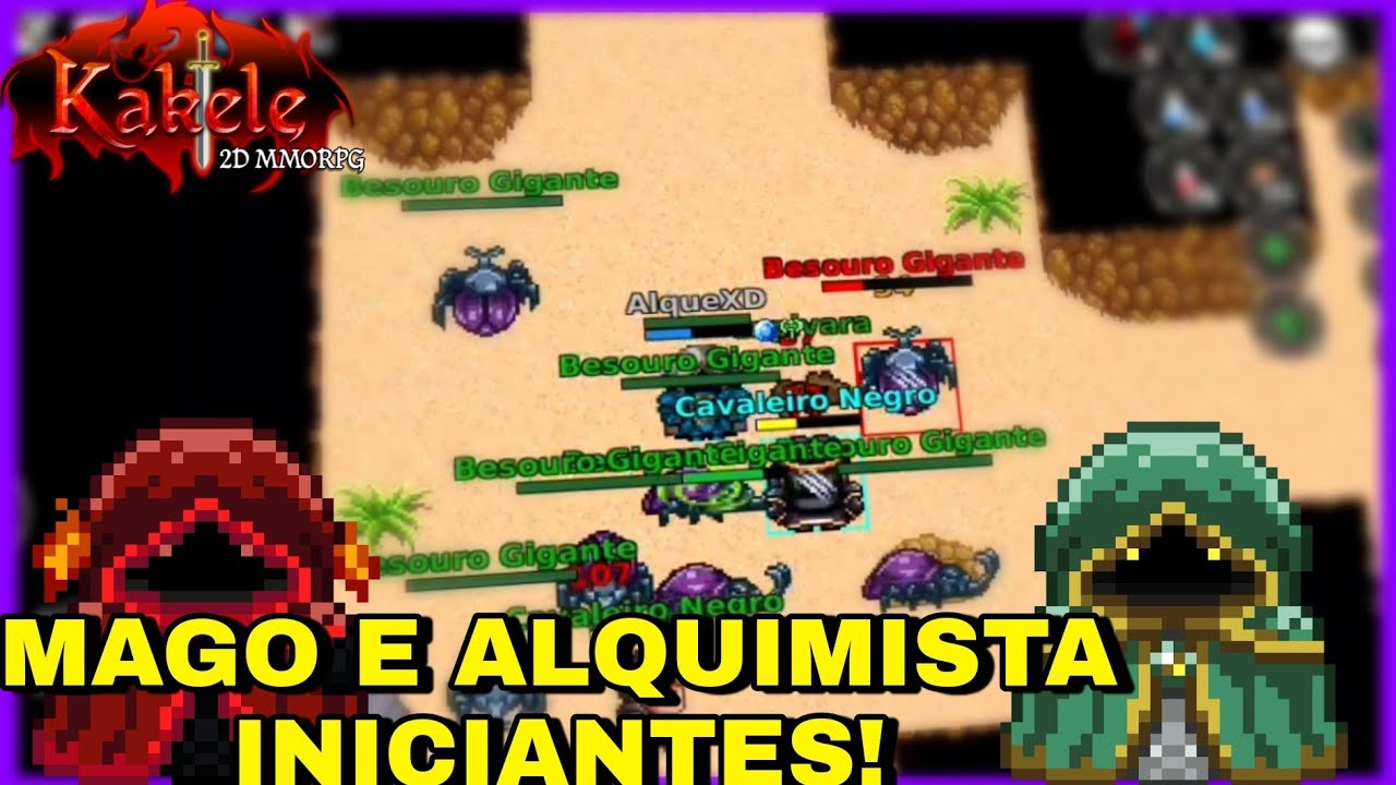 Upando Sozinho de Mago e Alquimista, Do Level 70 ao 200+ -Kakele Online