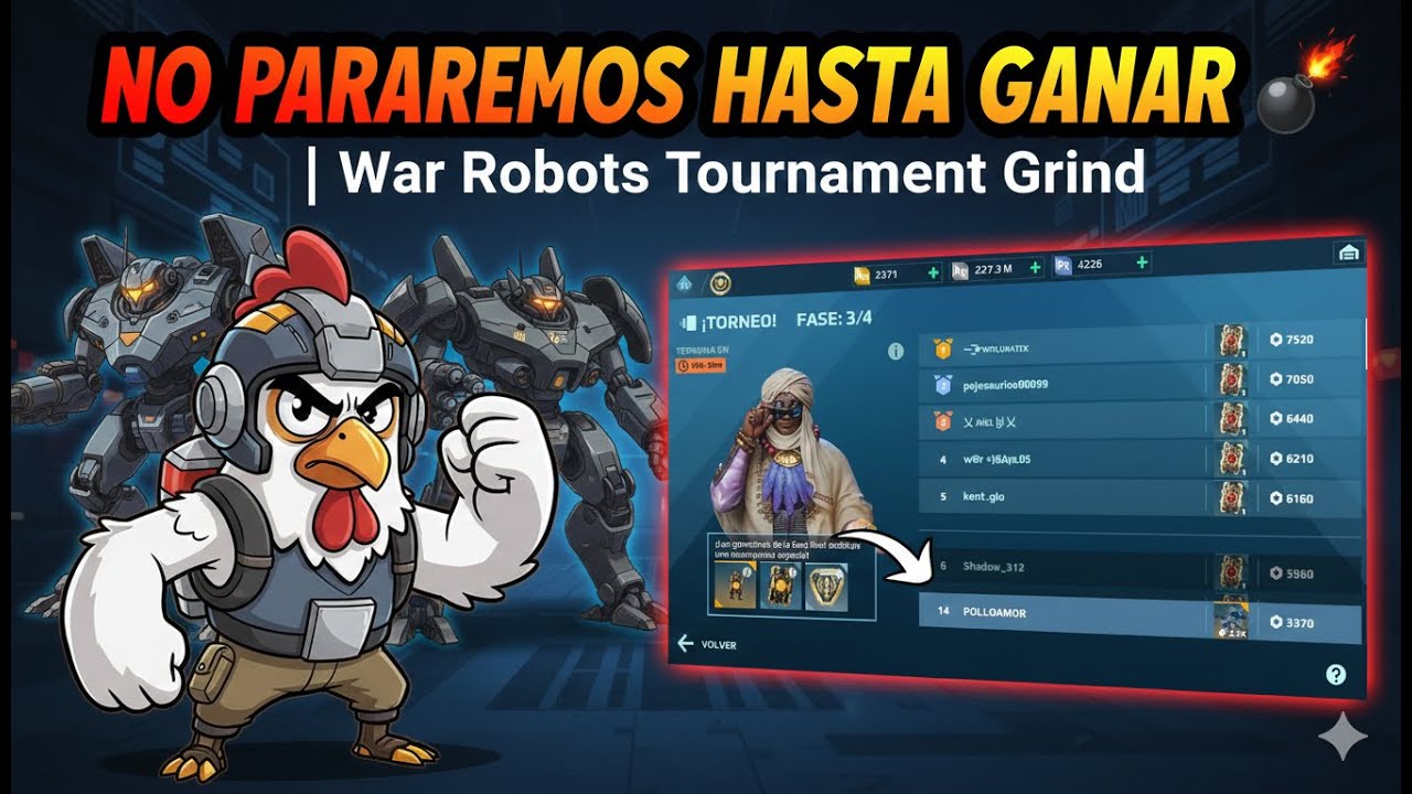 NO PARAREMOS HASTA GANAR 🧨 | War Robots Tournament Grind