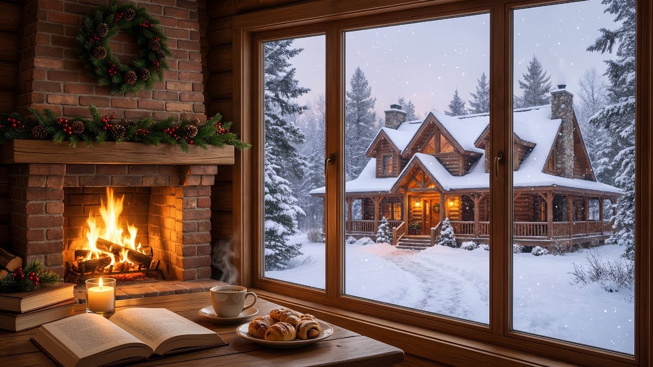Fireplace Piano Music Study, Focus, Melt Away Stress & Relaxation Combined