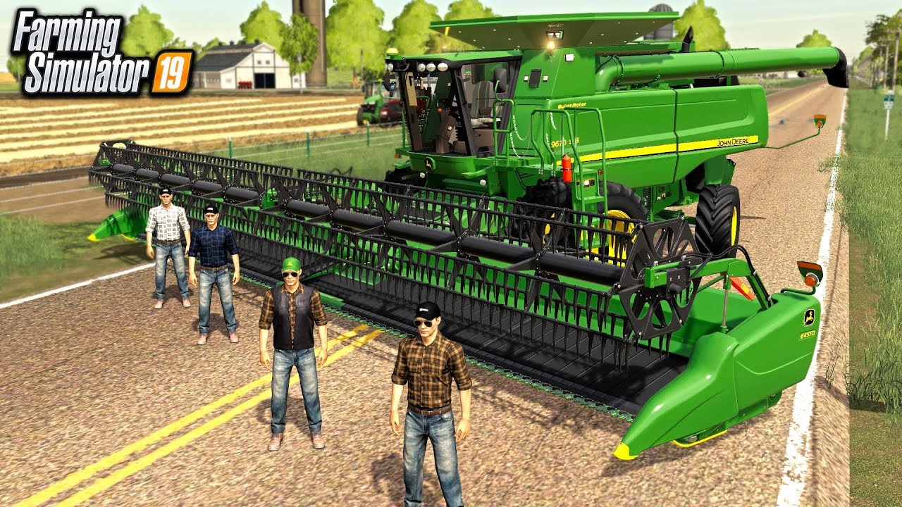 FARMERS COME TOGETHER TO HELP HARVEST WHEAT (ROLEPLAY) | FARMING SIMULATOR 2019